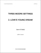 Love's Young Dream SATB choral sheet music cover